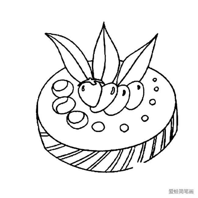 蛋糕简笔画