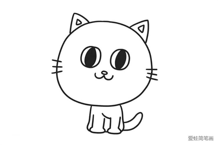可爱的小花猫简笔画怎么画