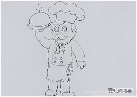 厨师简笔画如何画步骤图片