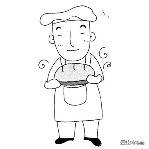 厨师简笔画图片