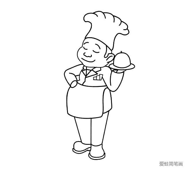 厨师简笔画图片