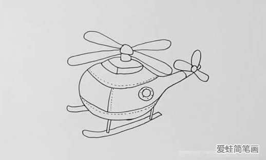 直升机如何画简笔画简单漂亮