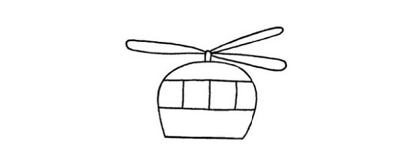 直升机战斗机简笔画