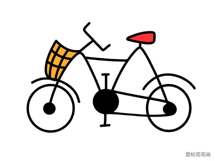自行车简笔画教程简单易学