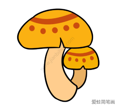 蘑菇简笔画