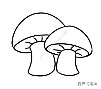 好看的蘑菇简笔画