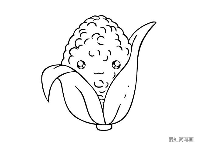 玉米简笔画 