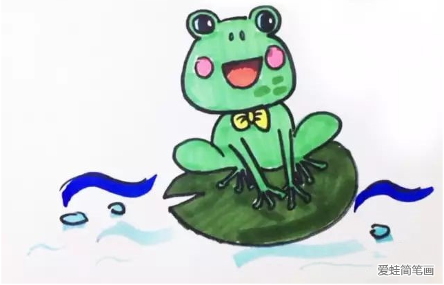 快乐的一只小青蛙简笔画