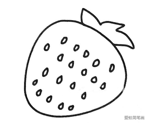 草莓简笔画画法图片