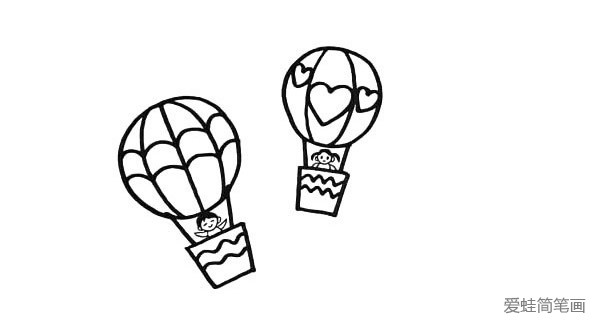 热气球的画法