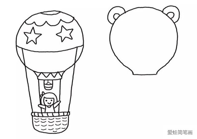 简单七步画出热气球儿童简笔画