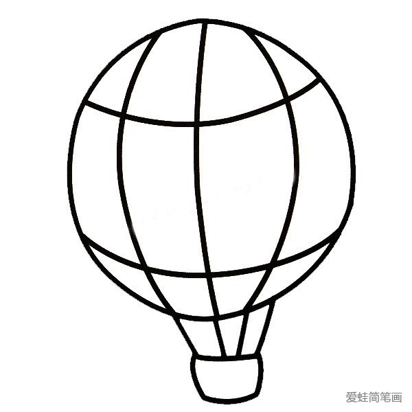热气球简笔画