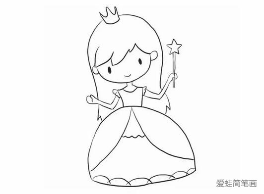 可爱的公主简笔画