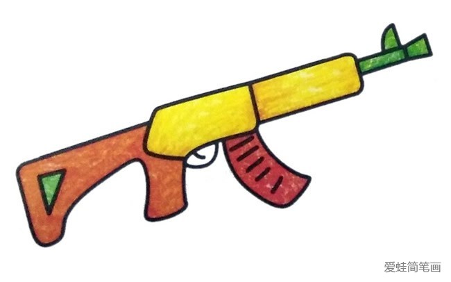 儿童玩具步枪简笔画