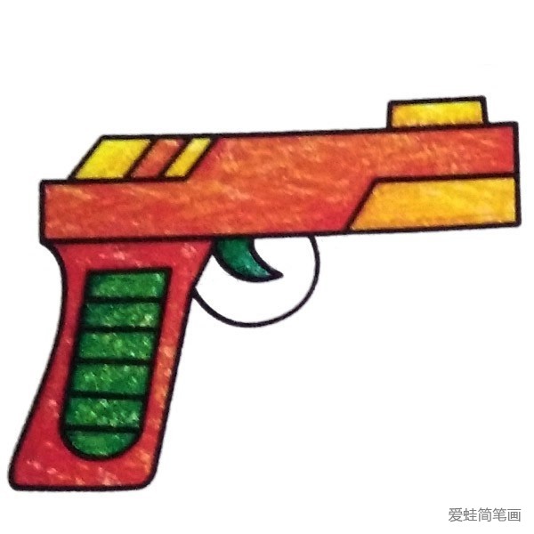 玩具手枪简笔画
