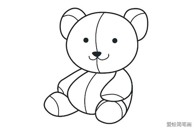泰迪熊玩具简笔画