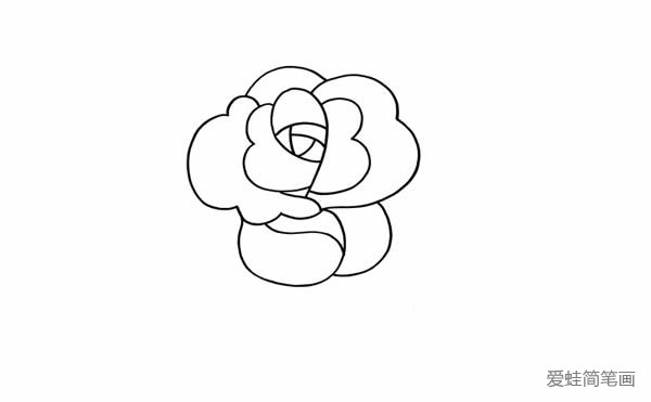 玫瑰花画法简笔画