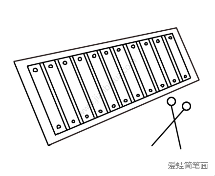 传统乐器木琴简笔画