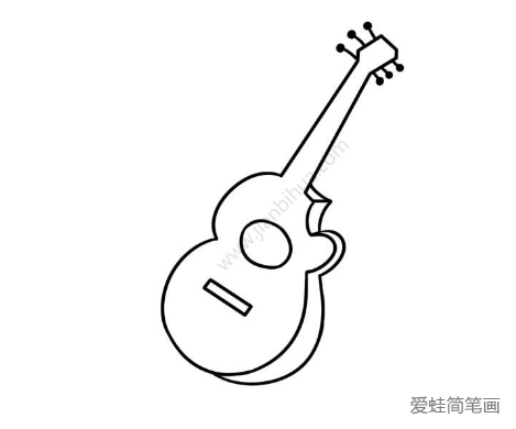 流行乐器 吉他简笔画