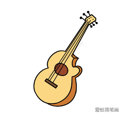 流行乐器 吉他简笔画