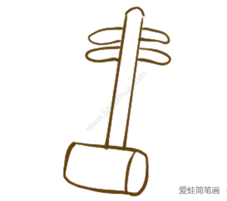 中国乐器二胡简笔画