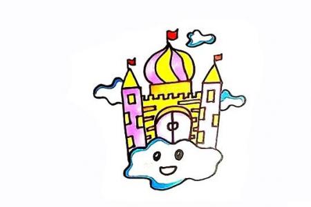 空中城堡如何画