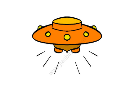 UFO宇宙飞船简笔画