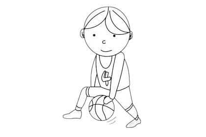 篮球运动员简笔画图片大全