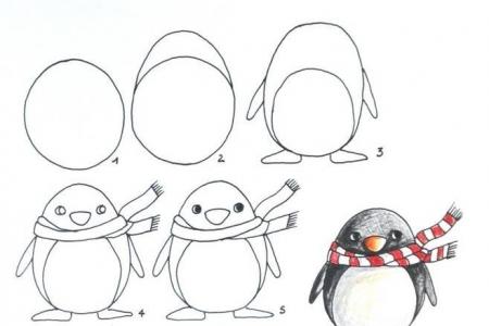 怎么画企鹅 画企鹅的教学步骤分享