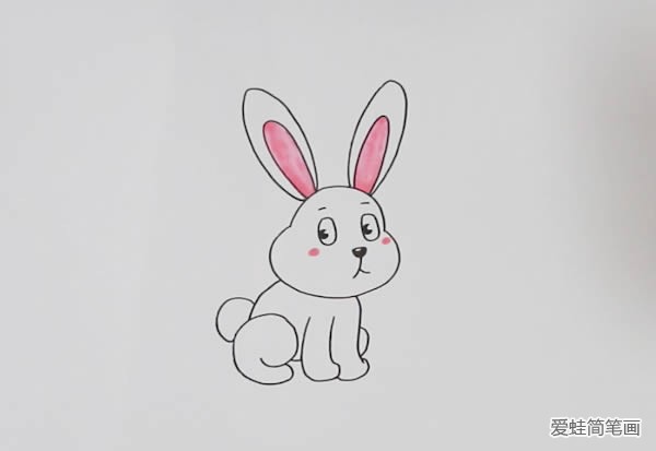 儿童绘画兔子步骤