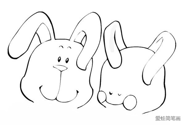 可爱小白兔简笔画