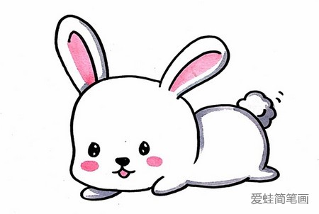 怎么画可爱的小兔子简笔画