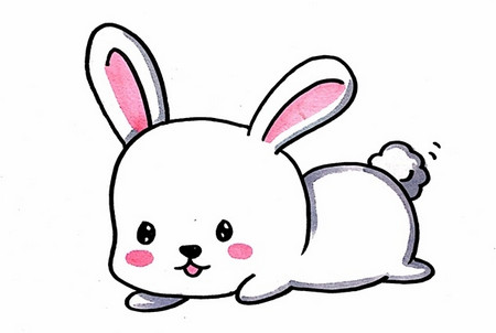 怎么画可爱的小兔子简笔画