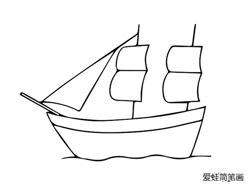 简笔画小帆船怎么画好看又漂亮
