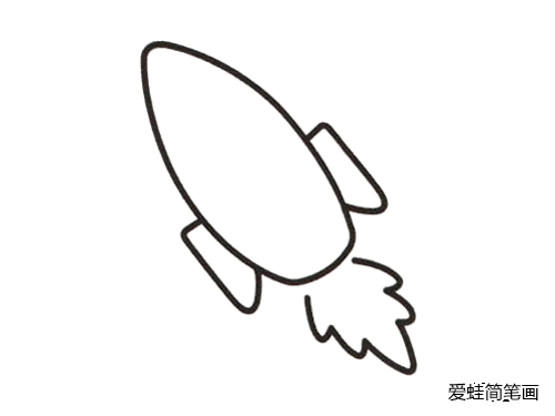 火箭卡通简笔画怎么画好看