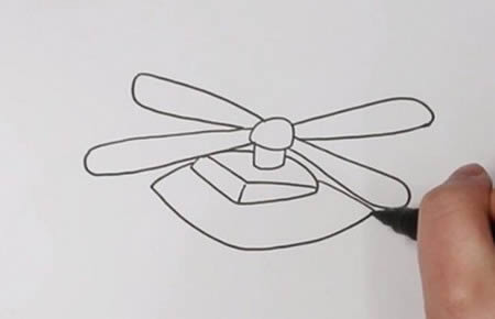 直升机的简笔画怎么画得又好看又简单