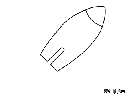 帅气的火箭怎么画简笔画