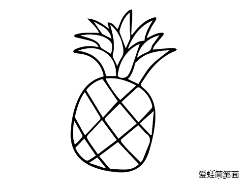 漂亮的菠萝的画法怎么画好看