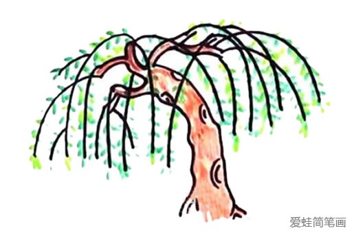 柳树怎么画漂亮又简单三年级