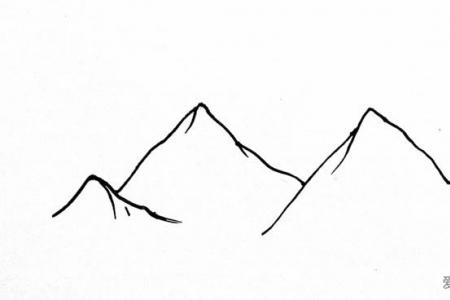 喜马拉雅山儿童简笔画