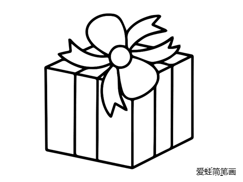 怎么画礼物盒子简笔画