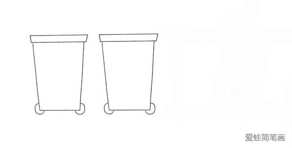 垃圾分类的垃圾桶怎么画