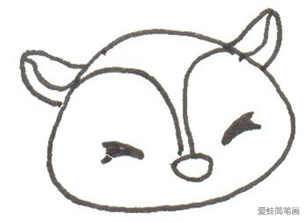 可爱的小松鼠简笔画画法