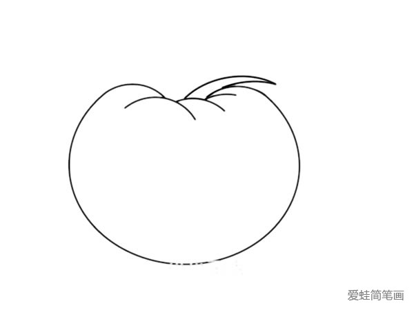 西红柿怎么画简笔画
