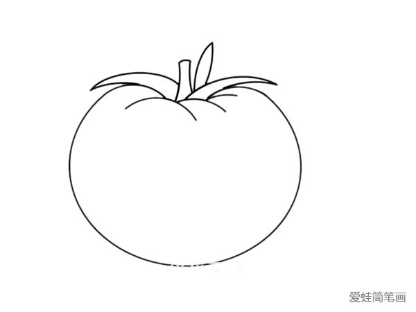 西红柿怎么画简笔画