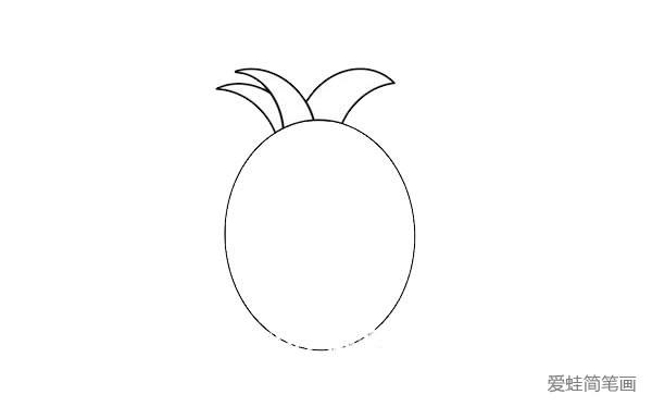 可爱的菠萝怎么画