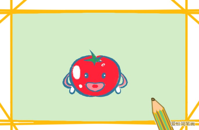 如何画西红柿简笔画
