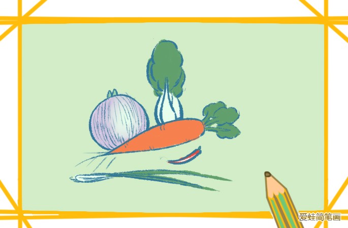 蔬菜儿童简笔画