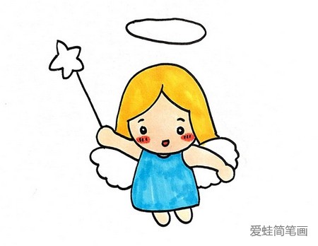 小天使的简笔画