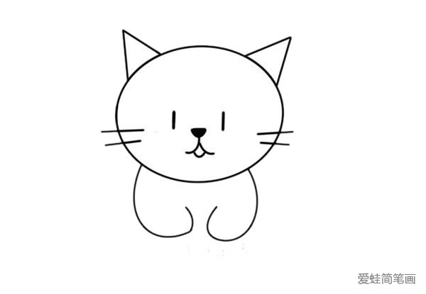站着的猫怎么画简单又漂亮